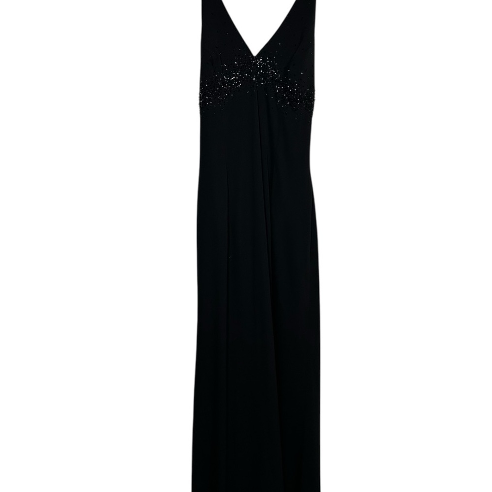 Dave & Johnny Black Maxi Dress with Sparkle Detail